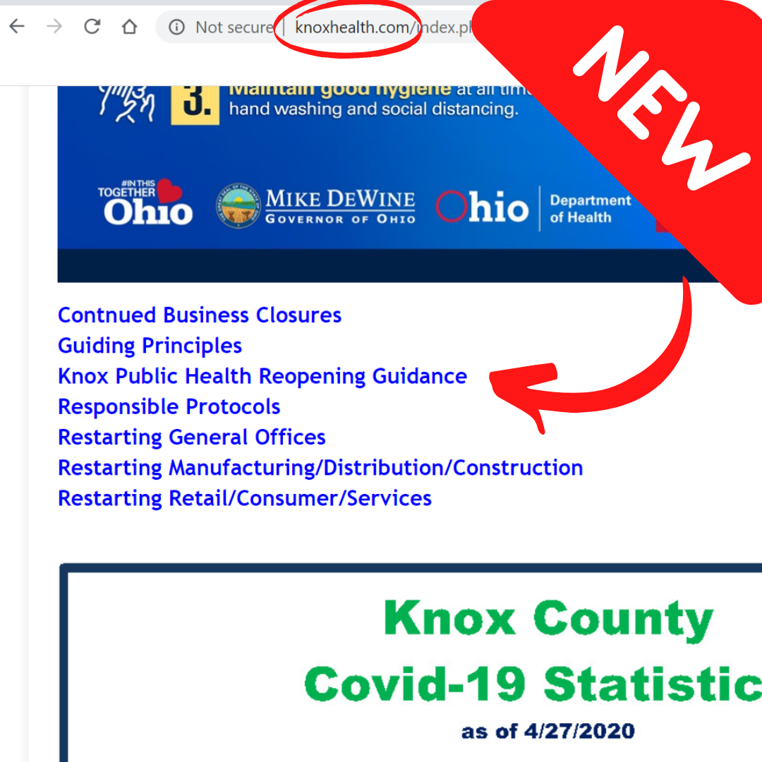New Resources on Knox Health 04282020