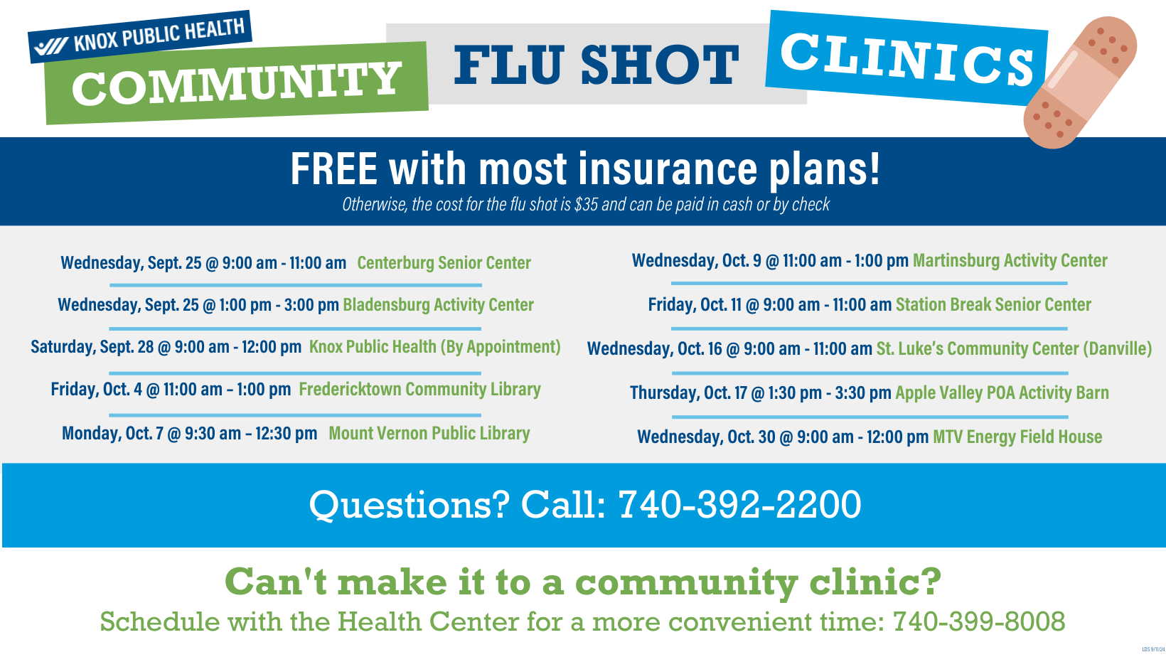 2024 Flu Shot Clinic FB 1