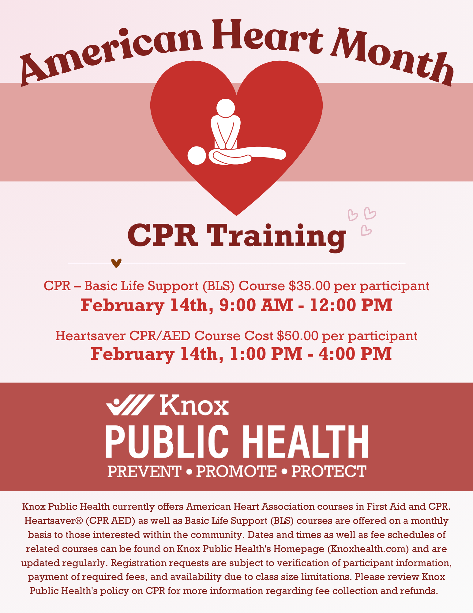 CPR Class Flyer